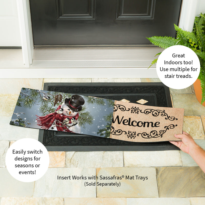 Evergreen Snowman Snuggles Sassafras Switch Mat