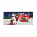 Evergreen Christmas Barn Snowman Switch Mat