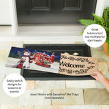 Evergreen Christmas Barn Snowman Switch Mat