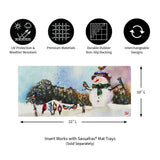 Evergreen Snowman and Songbirds Sassafras Switch Mat