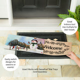Evergreen Snowman and Songbirds Sassafras Switch Mat