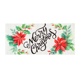 Evergreen Merry Christmas Poinsettias Sassafras Switch Mat