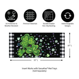 Evergreen Shamrocks Buffalo Plaid Sassafras Switch Mat
