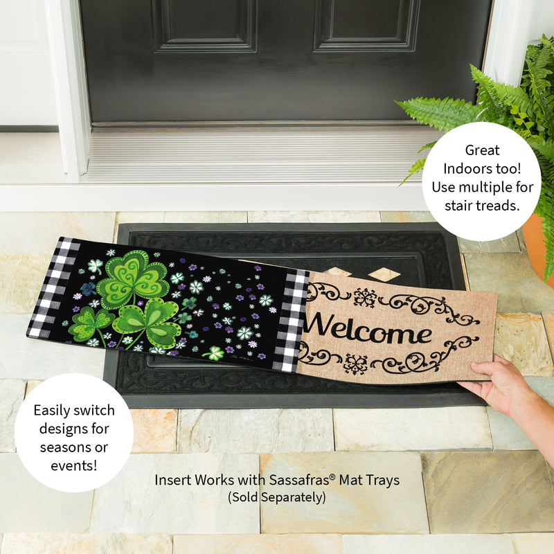 Evergreen Shamrocks Buffalo Plaid Sassafras Switch Mat