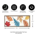 Evergreen Patterned Leaves Sassafras Switch Mat