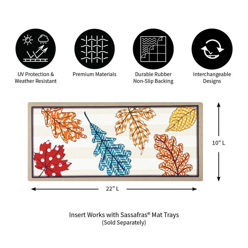 Evergreen Patterned Leaves Sassafras Switch Mat