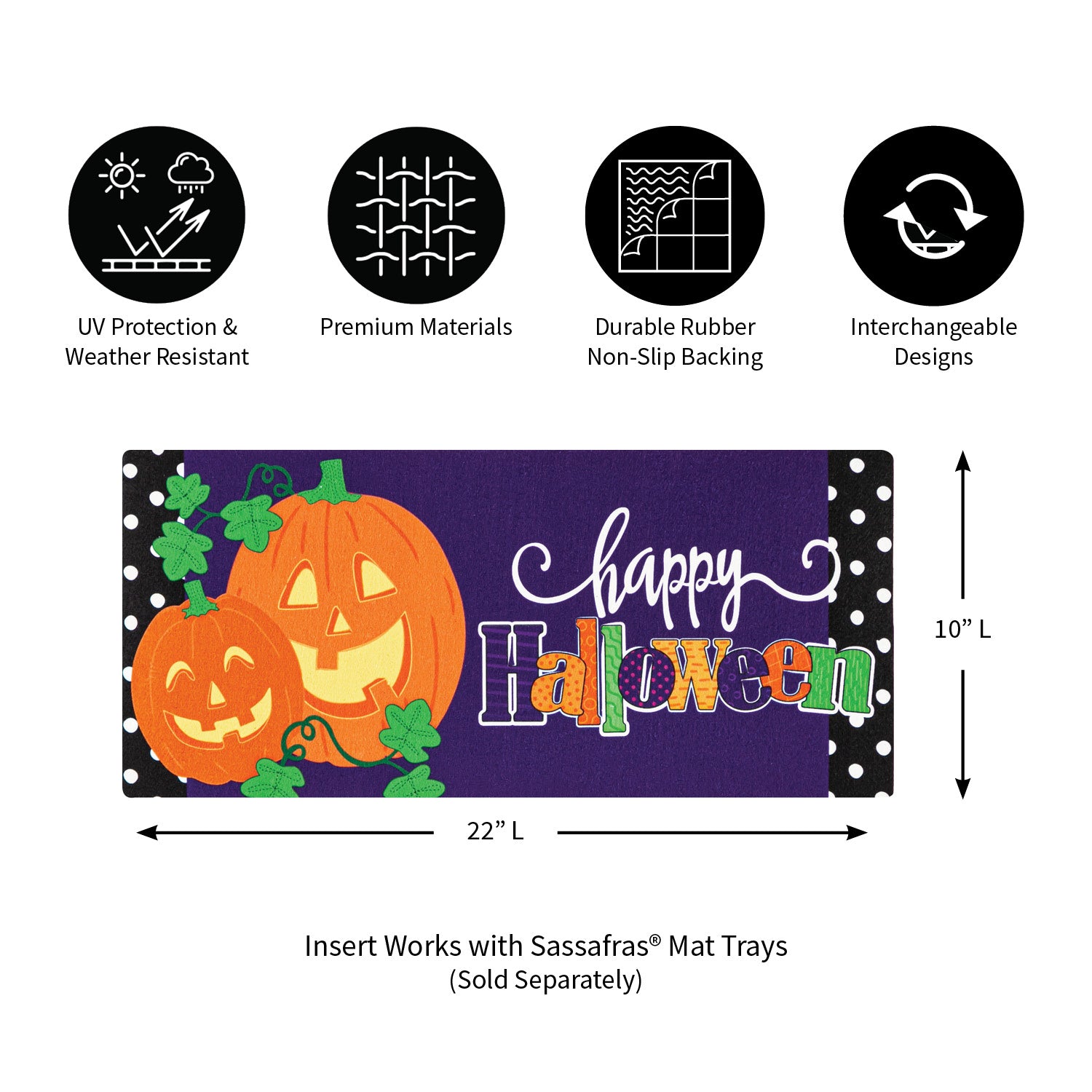 DS Halloween Jack-O-Lanterns Sassafras Switch Mat