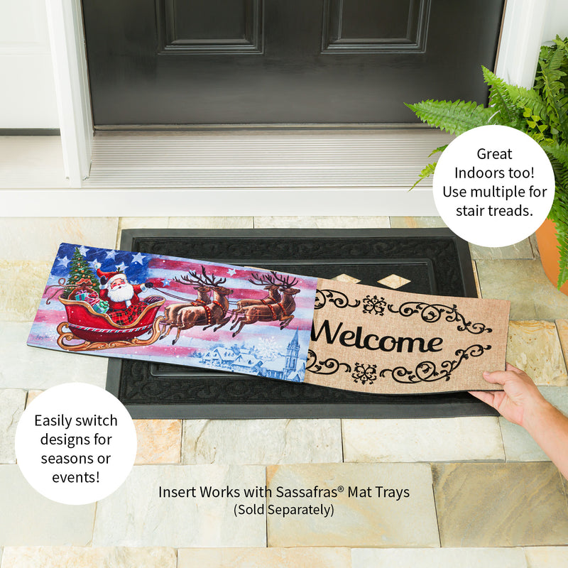 Evergreen Patriotic Santa Sassafras Switch Mat