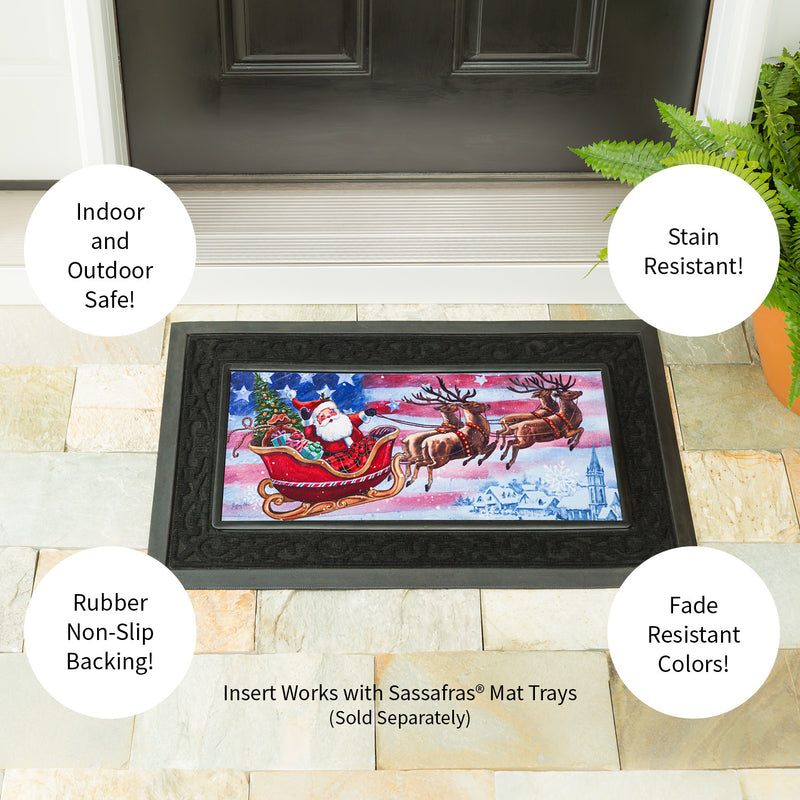 Evergreen Patriotic Santa Sassafras Switch Mat