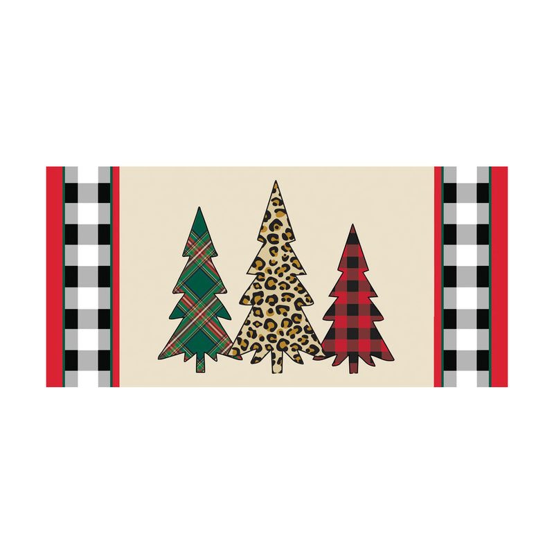Evergreen Mixed Print Christmas Trees Sassafras Switch Mat