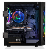 CLX SET Gaming Desktop - AMD Ryzen 7 5700X 3.4GHz 8-Core Processor, 16GB DDR4 Memory, Radeon RX 6600 XT 8GB GDDR6 Graphics, 500GB M.2 NVMe SSD, 2TB HDD, WiFi, Black CLX Edition Karnak MicroATX Tower RGB Fans, Windows 11 Home 64-bit