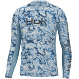 Huk Mens Icon Inside Reef Long Sleeve T-Shirt