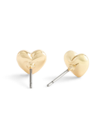 COACH Signature Gold Heart Stud Earrings