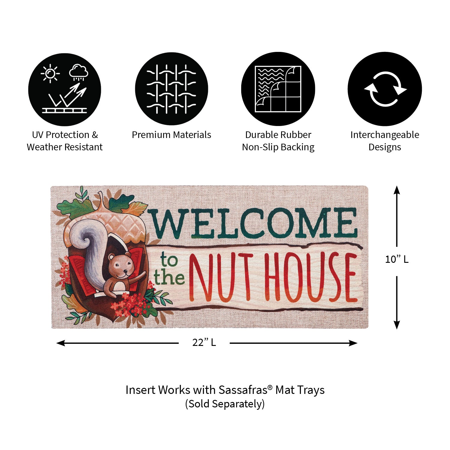 DS Welcome to the Nut House Sassafras Switch Mat