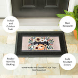 Evergreen Autumn Floral Swag Burlap Sassafras Switch Mat
