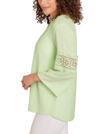 Ruby Rd. Womens Solid Bali Lace Top