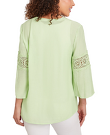 Ruby Rd. Womens Solid Bali Lace Top