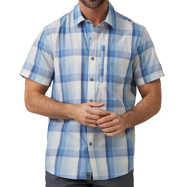 Free Country Mens Excursion Short Sleeve Poplin Shirt
