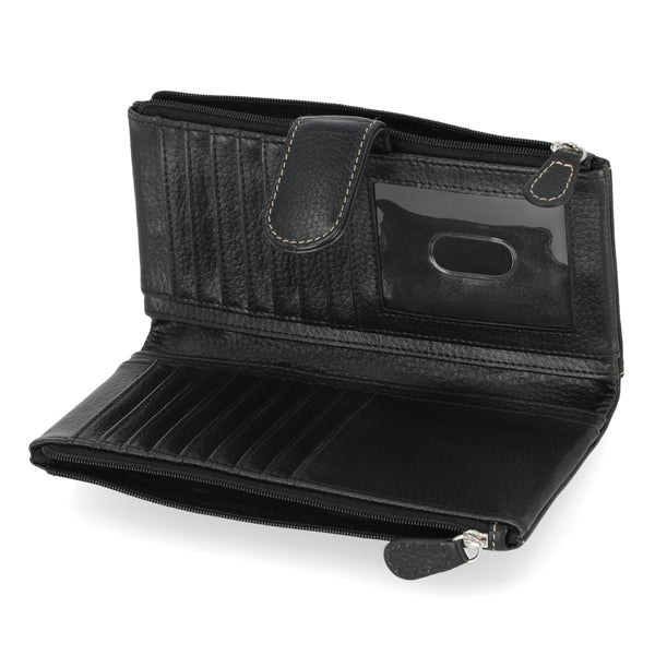 Mundi Heather Soft Double Entry Clutch Wallet