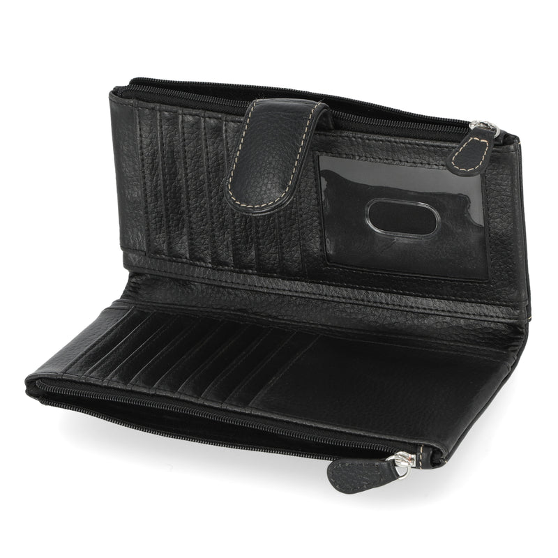 Mundi Heather Soft Double Entry Clutch Wallet