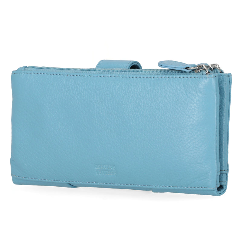 Mundi Heather Soft Double Entry Clutch Wallet