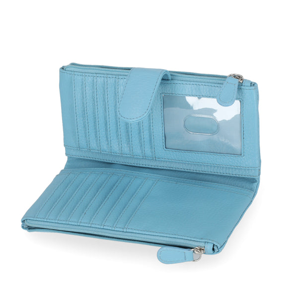 Mundi Heather Soft Double Entry Clutch Wallet