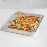 Nordic Ware Naturals High Sided Half Sheet Pan with Multi-Task Oven & Cooling Rack