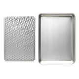 Nordic Ware Naturals High Sided Half Sheet Pan with Multi-Task Oven & Cooling Rack