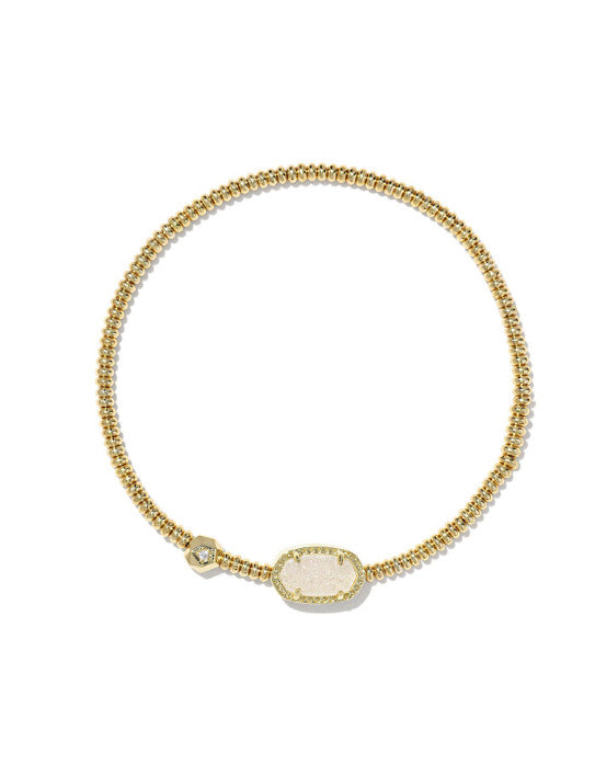 Kendra Scott Grayson Stretch Bracelet - Gold and Iridescent Drusy