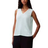 Calvin Klein Womens Plisse V-Neck Tank Top