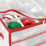 Whitmor 64 Christmas Ornament Zip Cube With Removable Trays