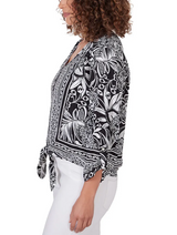 Ruby Rd. Womens Woodblock Woven Top