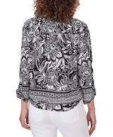 Ruby Rd. Womens Woodblock Woven Top