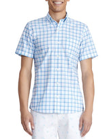 IZOD Mens Sorona Short Sleeve Button Down Shirt