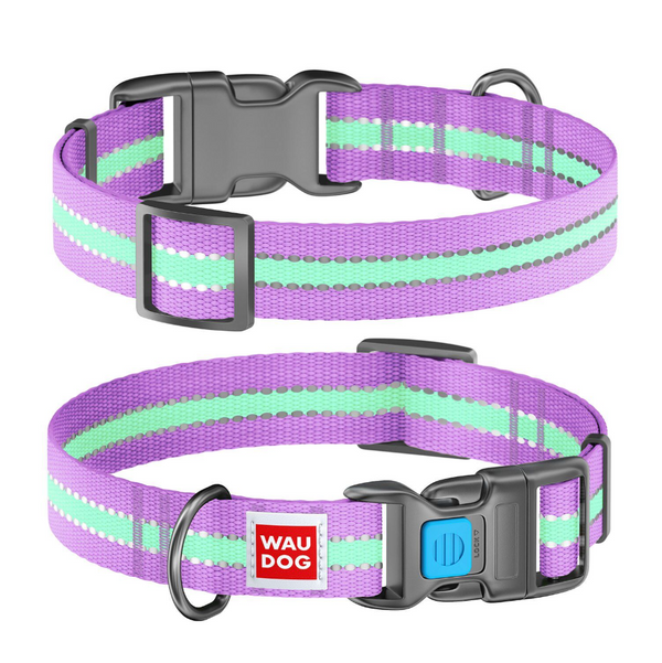 WAUDOG Nylon Reflective Dog Collar - Size Small