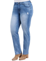 Democracy Womens "Ab"solution Denim Straight Leg Jeans