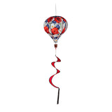 Evergreen Patriotic Welcome to Our Home Burlap Balloon Spinner