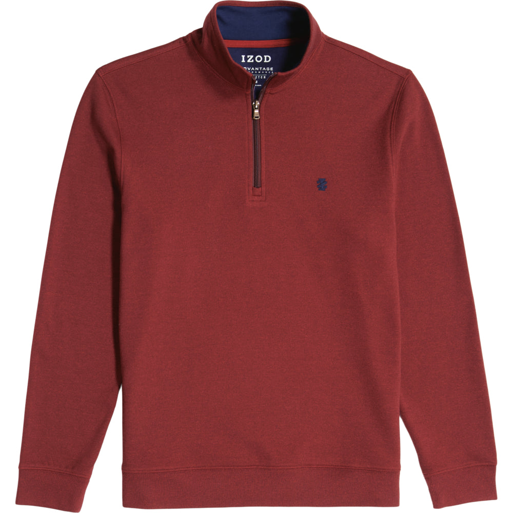 IZOD Mens Advantage Solid Fleece 1/4 Zip Sweatshirt