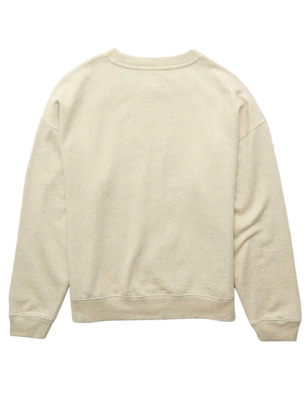 American Eagle Womens AE Velvet Graphic Crew Neck Sweatshirt