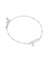 Kendra Scott Mama Crystal Delicate Bracelet - Silver-Plated