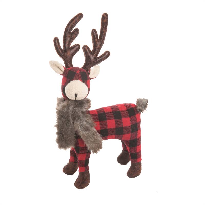 C&F Home Buffalo Check Deer Plush