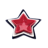 C&F Home Patriotic Star Dish - Set of 3