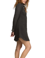 Lucky Brand Womens Denim Fitted Shirt Dress
