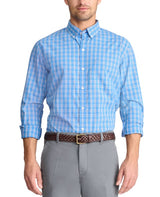 IZOD Mens Performance Comfort Long Sleeve Button Down Shirt