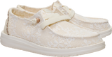 Hey Dude Womens Wendy Embroidered Lace Shoes