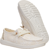 Hey Dude Womens Wendy Embroidered Lace Shoes