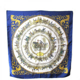 Hermes La Promenade De Longchamps Silk Scarf