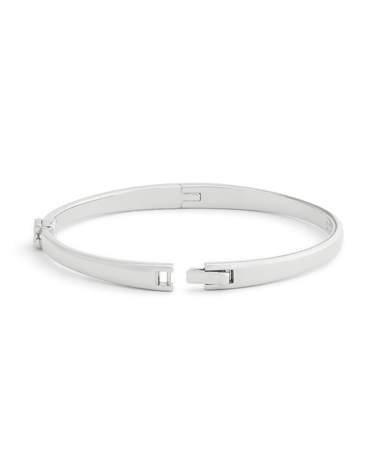 COACH Silver C Hinge Bangle Bracelet