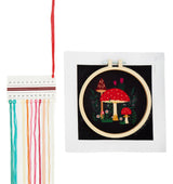 GiftCraft DIY Embroidery Kit - Mushrooms