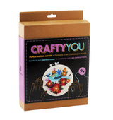 GiftCraft DIY Punch Needle Kit - Bluejay & Flowers